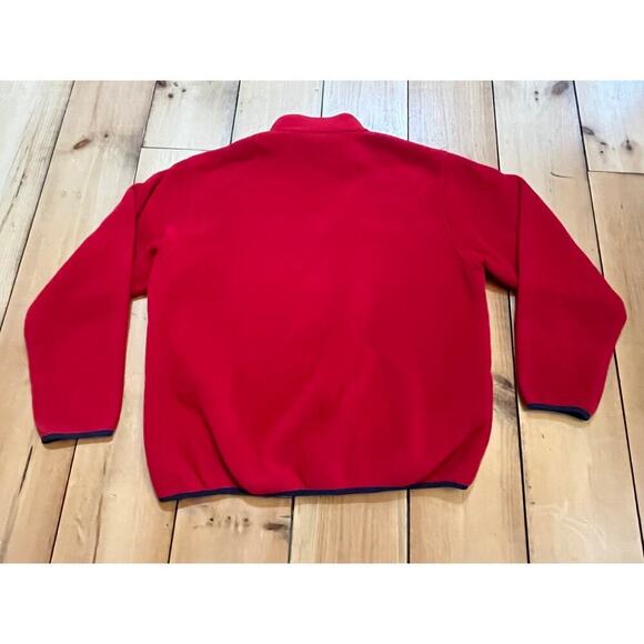 Vintage L.L. Bean Full Zip Men's Fleece Jacket. Pockets. Red. Size XL - Picture 2 of 8